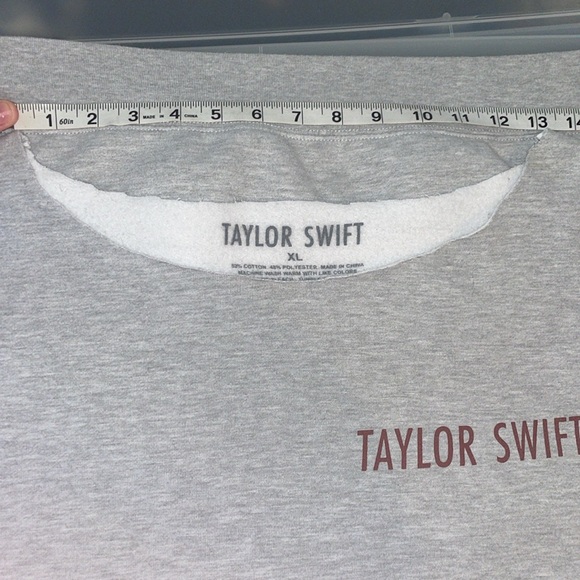 Taylor Swift Red Taylor’s Version off the shoulder cutoff customized sweatshirt - Picture 7 of 7